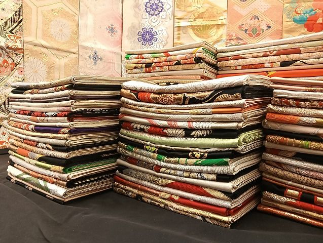 平和屋着物 袋帯 西陣 まとめて100点 向かい鳳凰 孔雀 蝶 更紗 花柄 宝相華 佐賀錦 金彩 金銀糸 など あり 全て正絹 mmm072