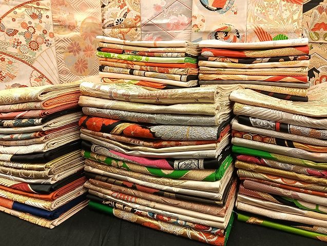 平和屋着物 袋帯 西陣 まとめて100点 向かい鳳凰 鶴 鴛鴦 人物 蝶 風景 更紗 花柄 宝相華 正倉院 金銀糸 ♥品あり 全て正絹 mmm073