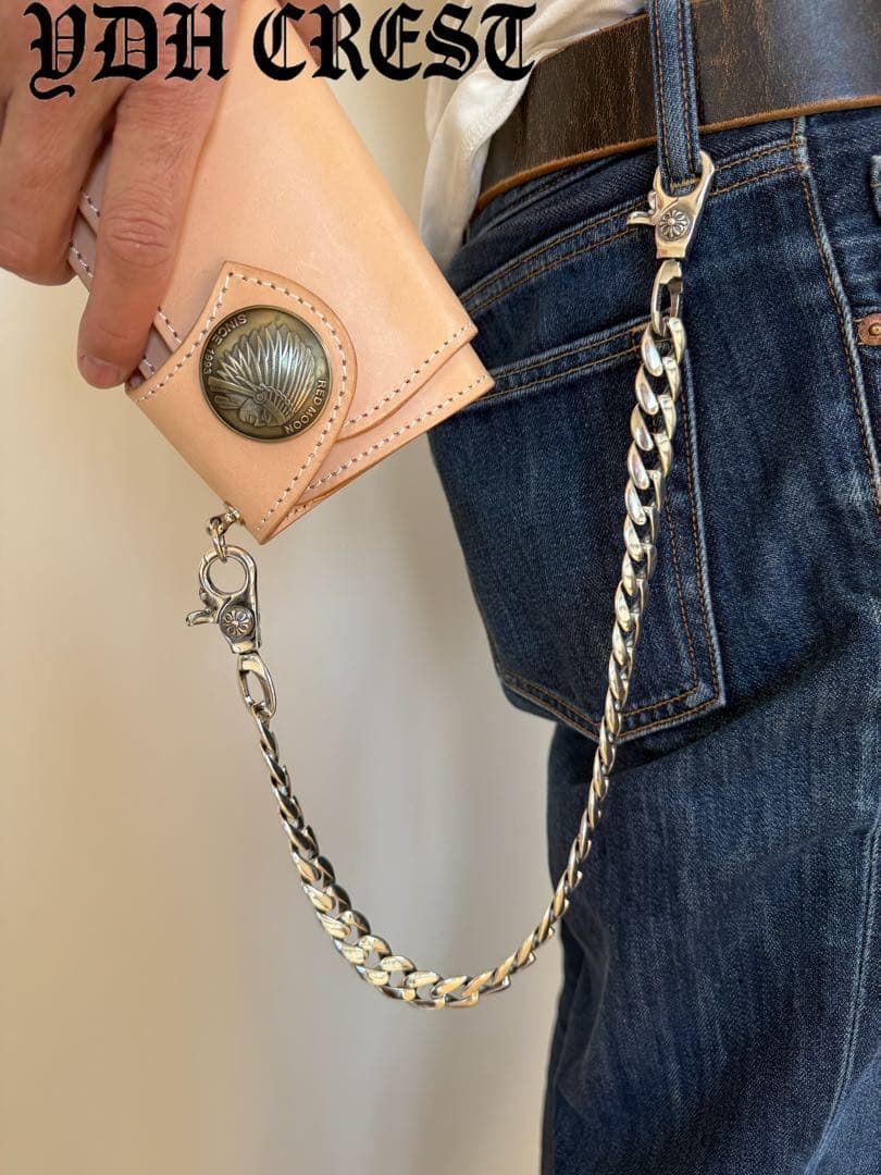 ☆ZKKWCN ウォレットチェーン 重厚クロスチームウォレットチェーン