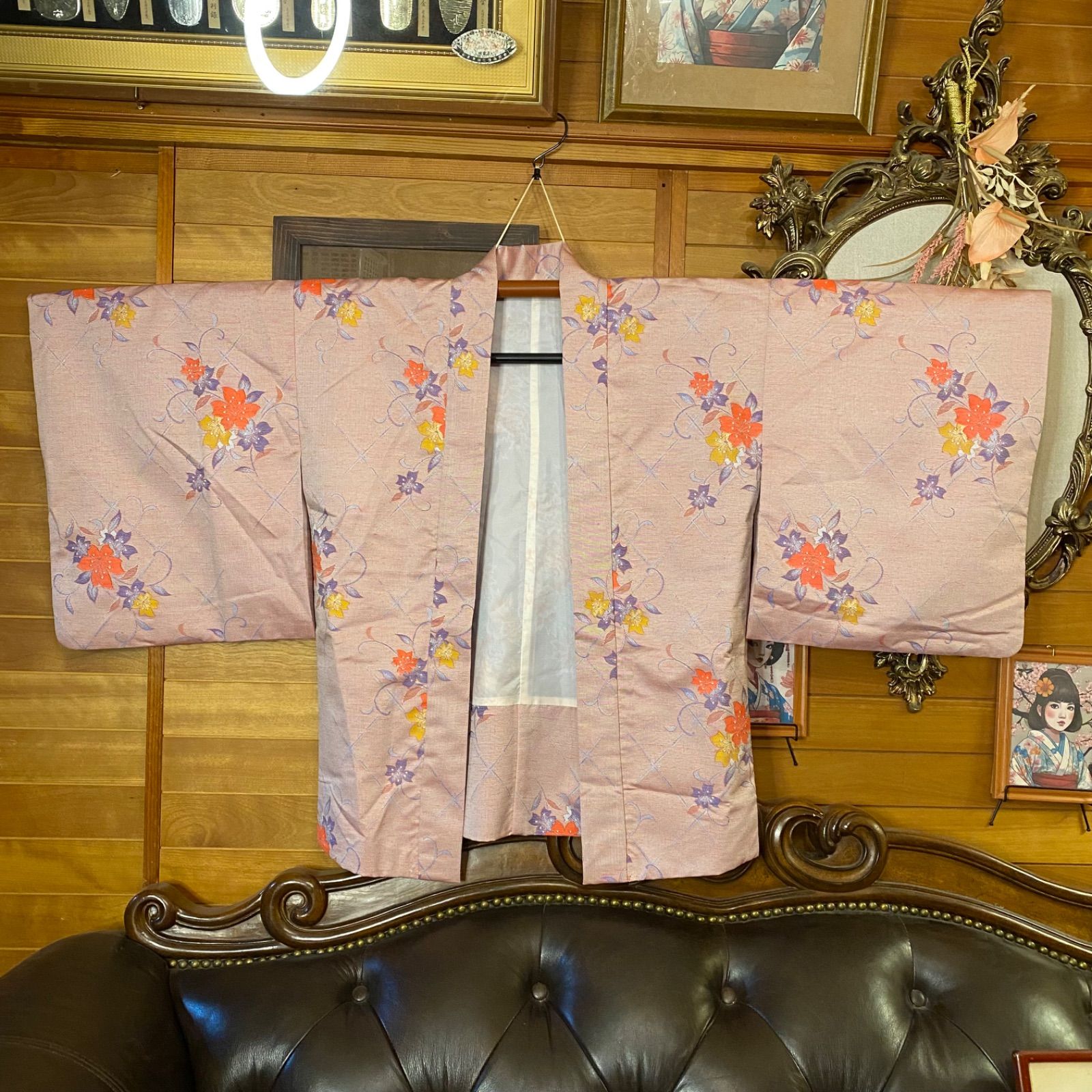 くすみピンク×百合