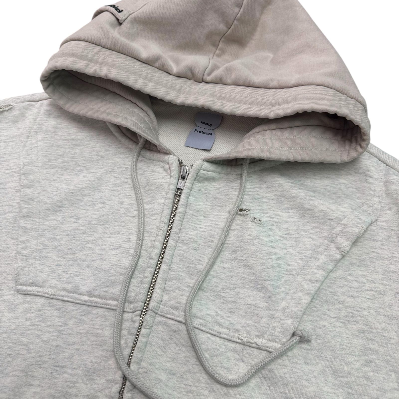 PROTOCOL INDEX】 UPSIDE DOWN ZIP HOODIE PROJECT G/R プロトコル
