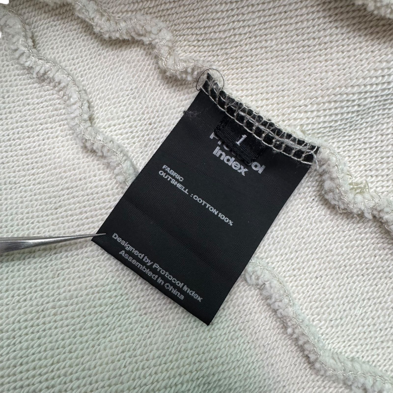 PROTOCOL INDEX】 UPSIDE DOWN ZIP HOODIE PROJECT G/R プロトコル