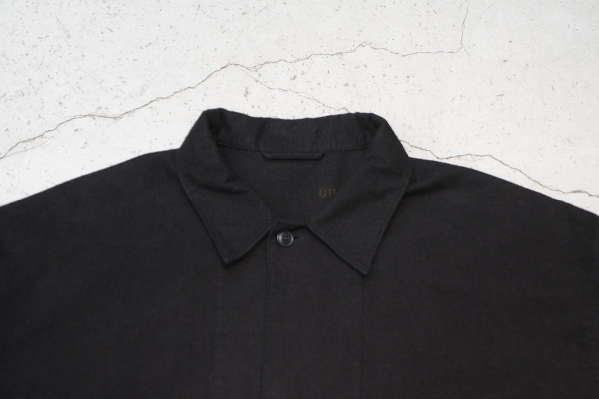 正規 25AW COMOLI コットン ネル シャツ ジャケット C03-02002 ブラック 黒3 本物1023P
