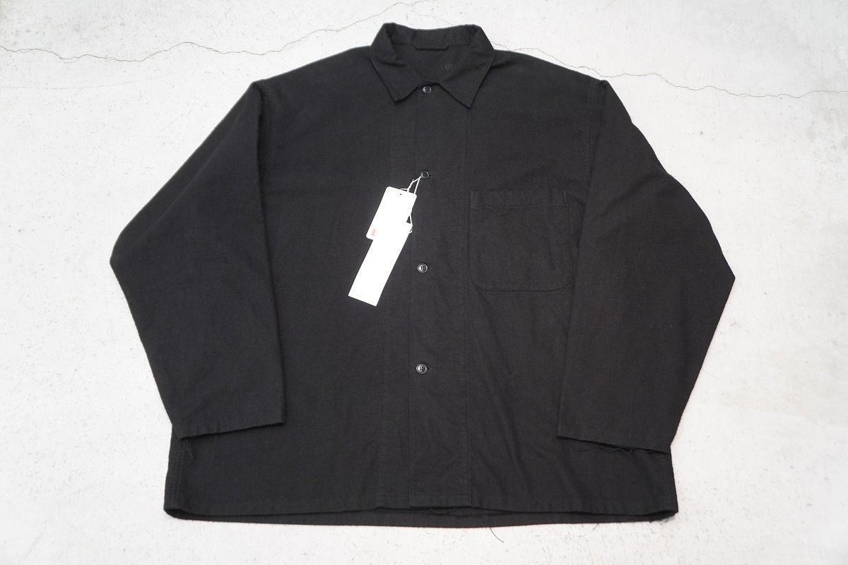 正規 25AW COMOLI コットン ネル シャツ ジャケット C03-02002 ブラック 黒3 本物1023P♪