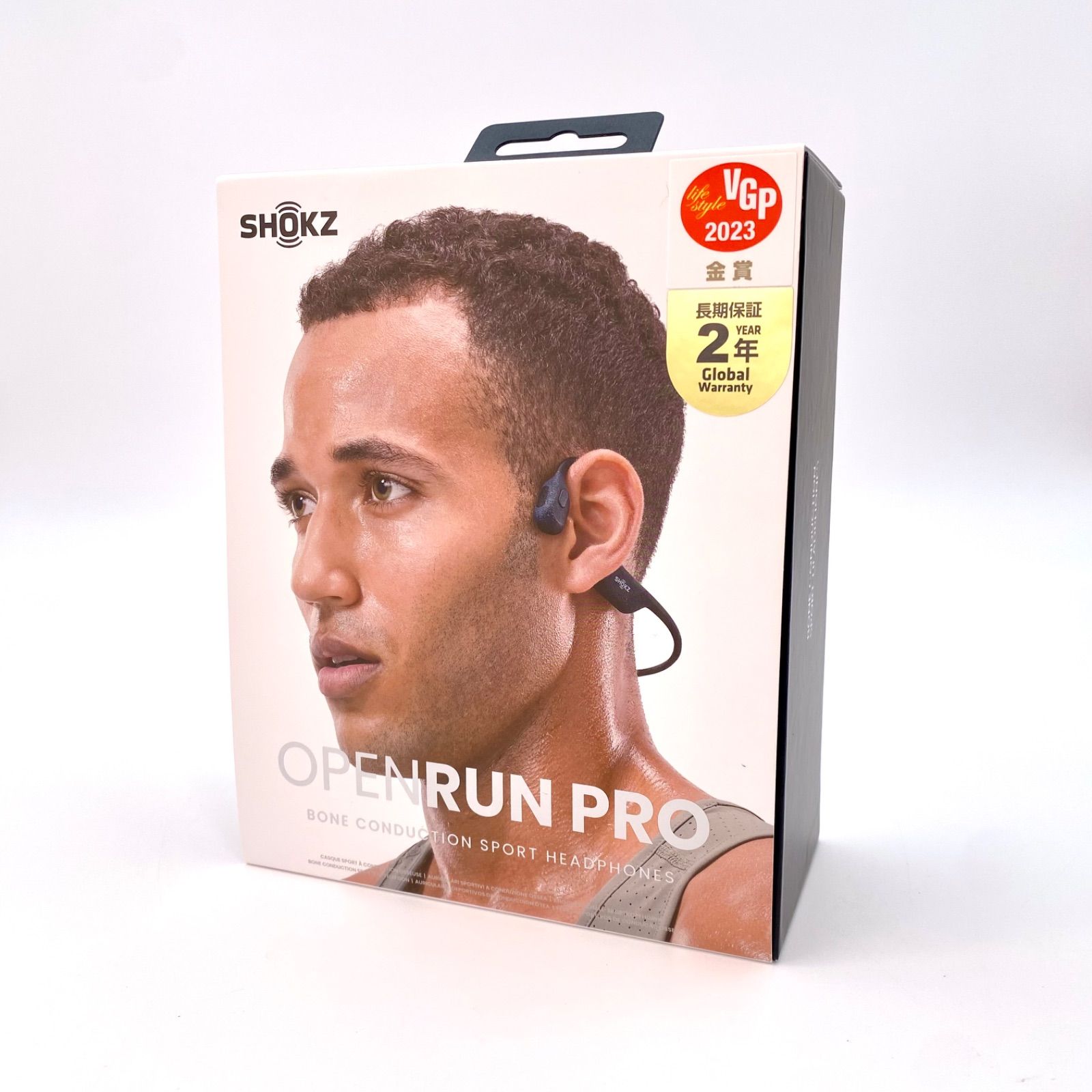 Shokz ショックス スポーツ骨伝導イヤホン OpenRun Pro ブラック 黒 ワイヤレス ランニング ウォーキング 筋トレ ジム トレーニング