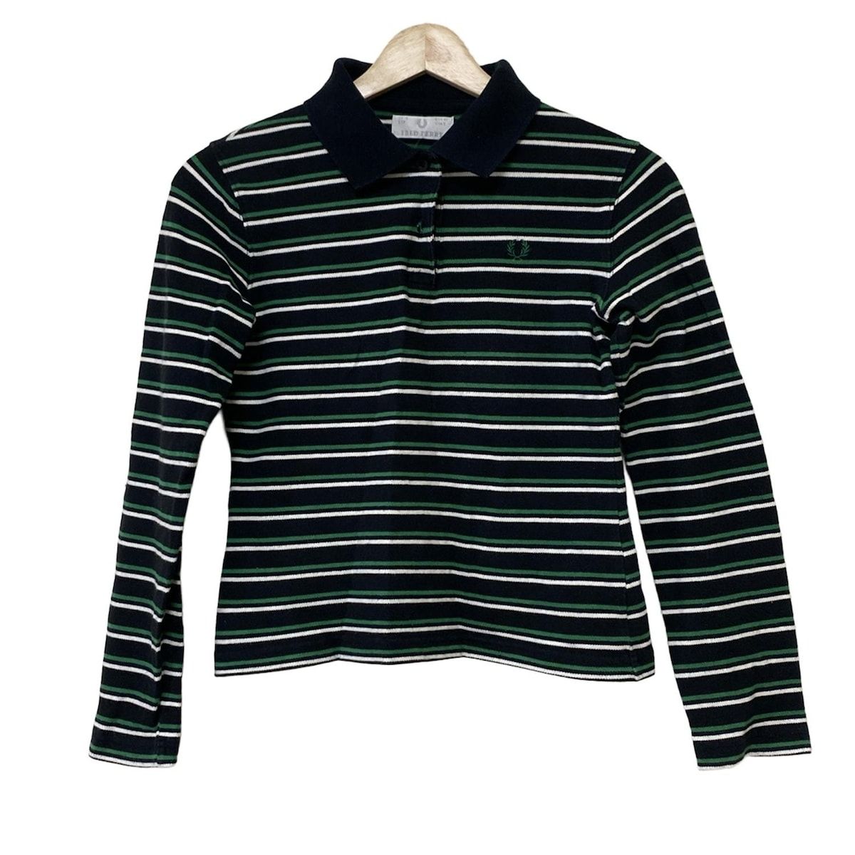 FRED PERRY(フレッドペリー) 長袖ポロシャツ サイズ8 (USA) レディース 