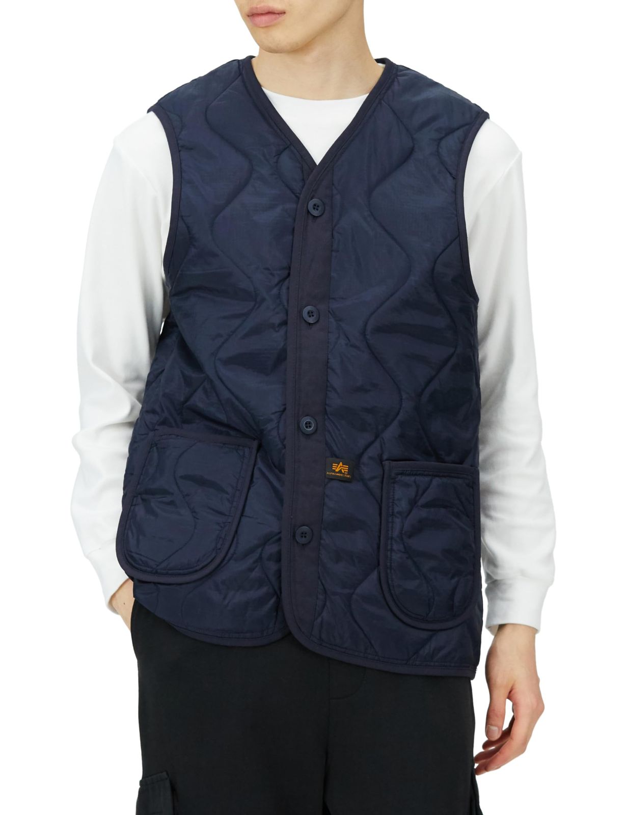 [アルファインダストリーズ] アウター M-65 ライナーベスト/キルティングベスト TA0718 レディース RP.BLUE