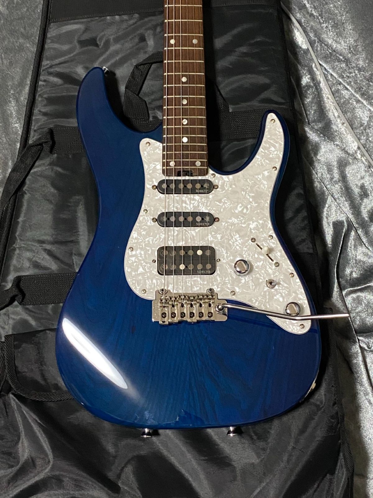 シェクター 青 SCHECTER OL-BH DBL Deep Blue シェクター ストラト