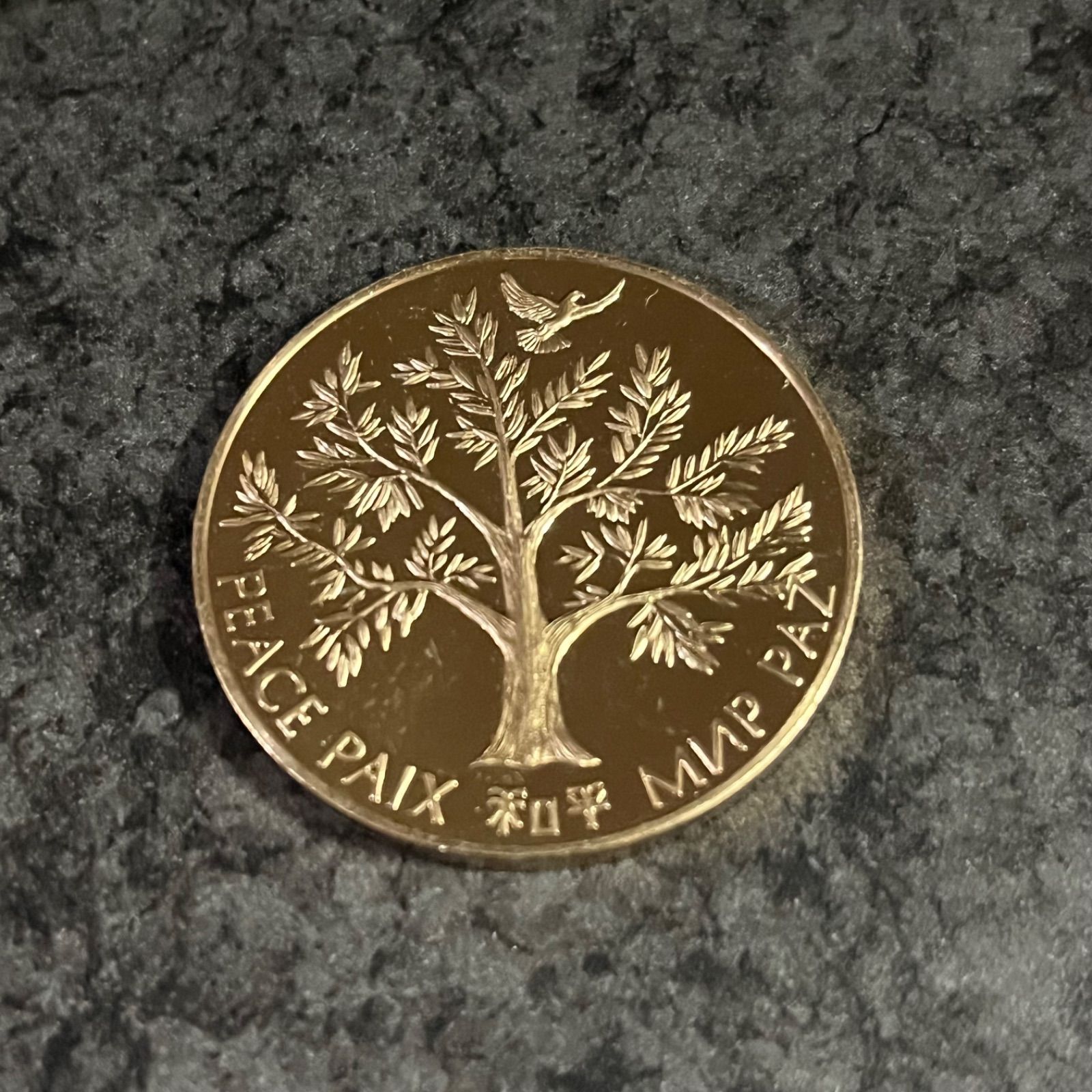 UNITED NATIONS PEACE MEDAL 1975 国連 平和記念 コイン メダル - メルカリ