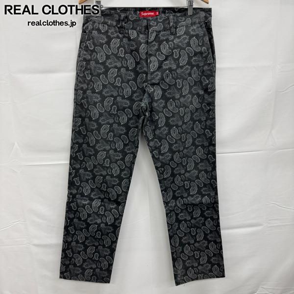 Supreme シュプリーム 13AW Paisley Work Pants ペイズリー ワークパンツ 34