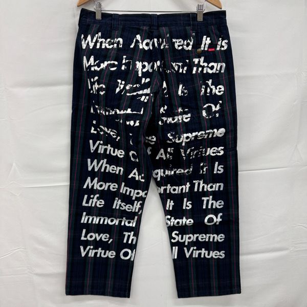 Supreme×JUNYA COMME des GARCONS MAN シュプリーム 21 AW Printed Work Pant プリントワークパンツ 34