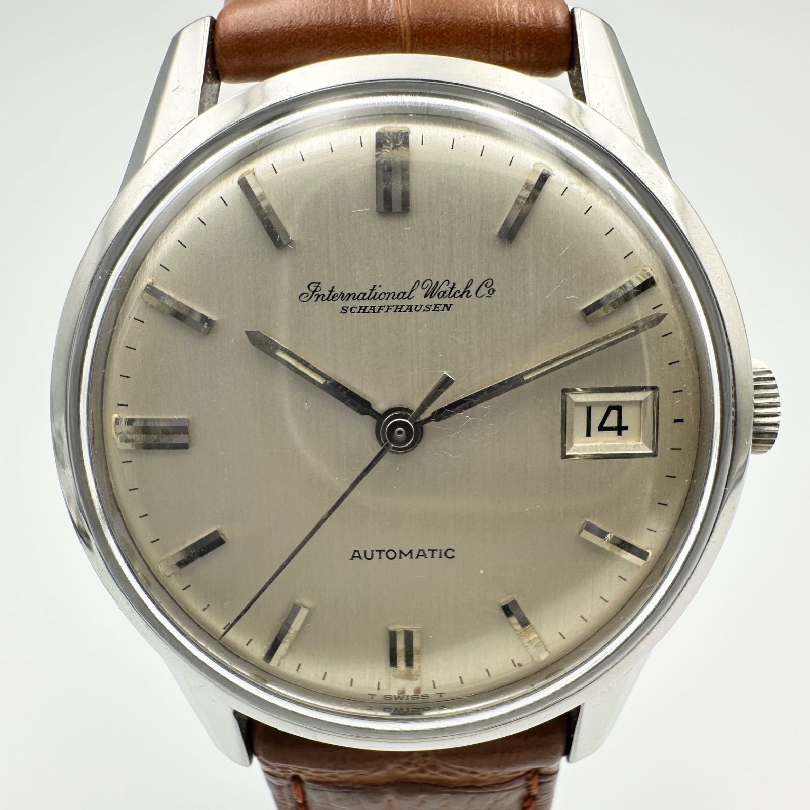 IWC オールドインター シャウハウゼン 自動巻き 稼働 ベルト社外品 