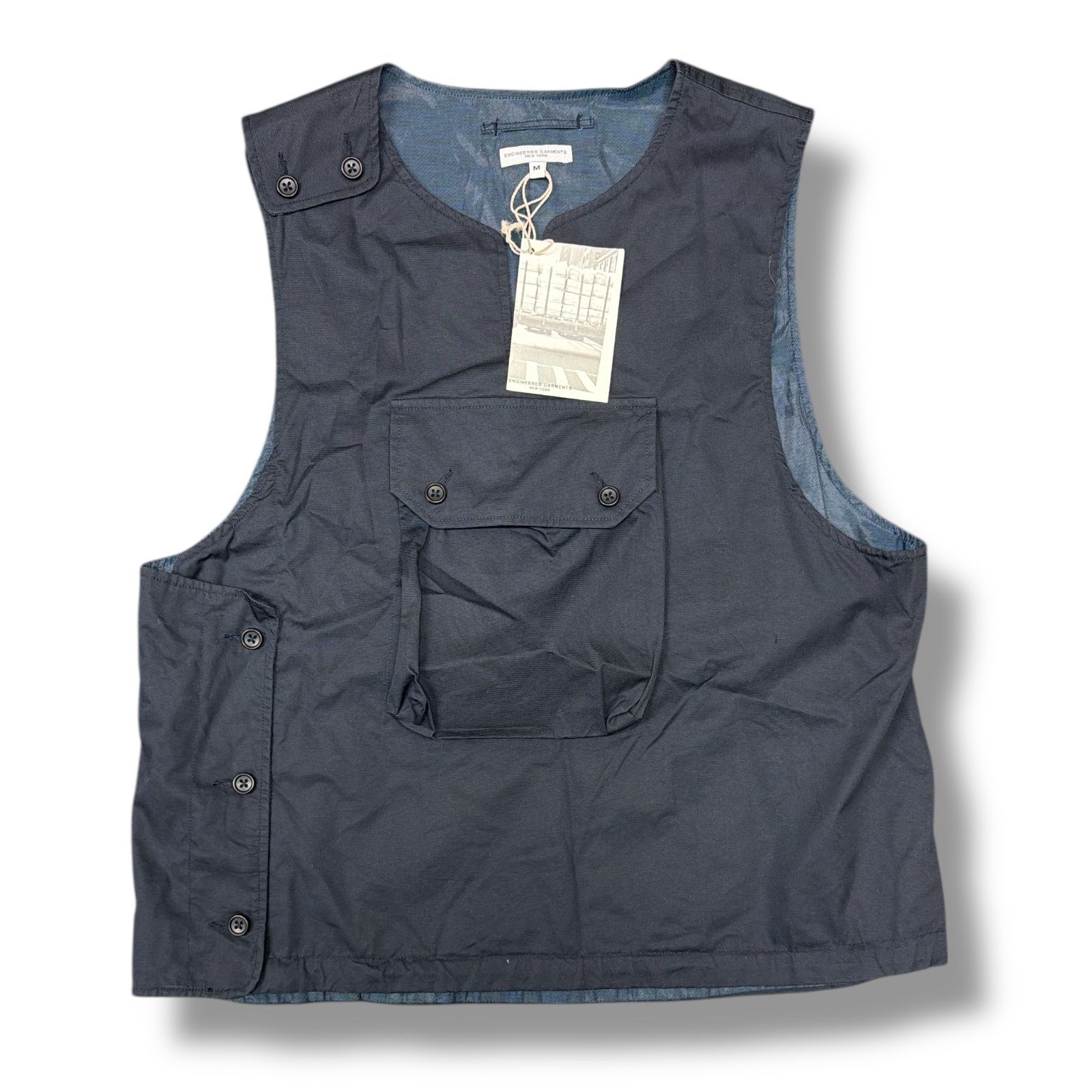 Engineered Garments Cover Vest - High Count Twill フロントポケット 