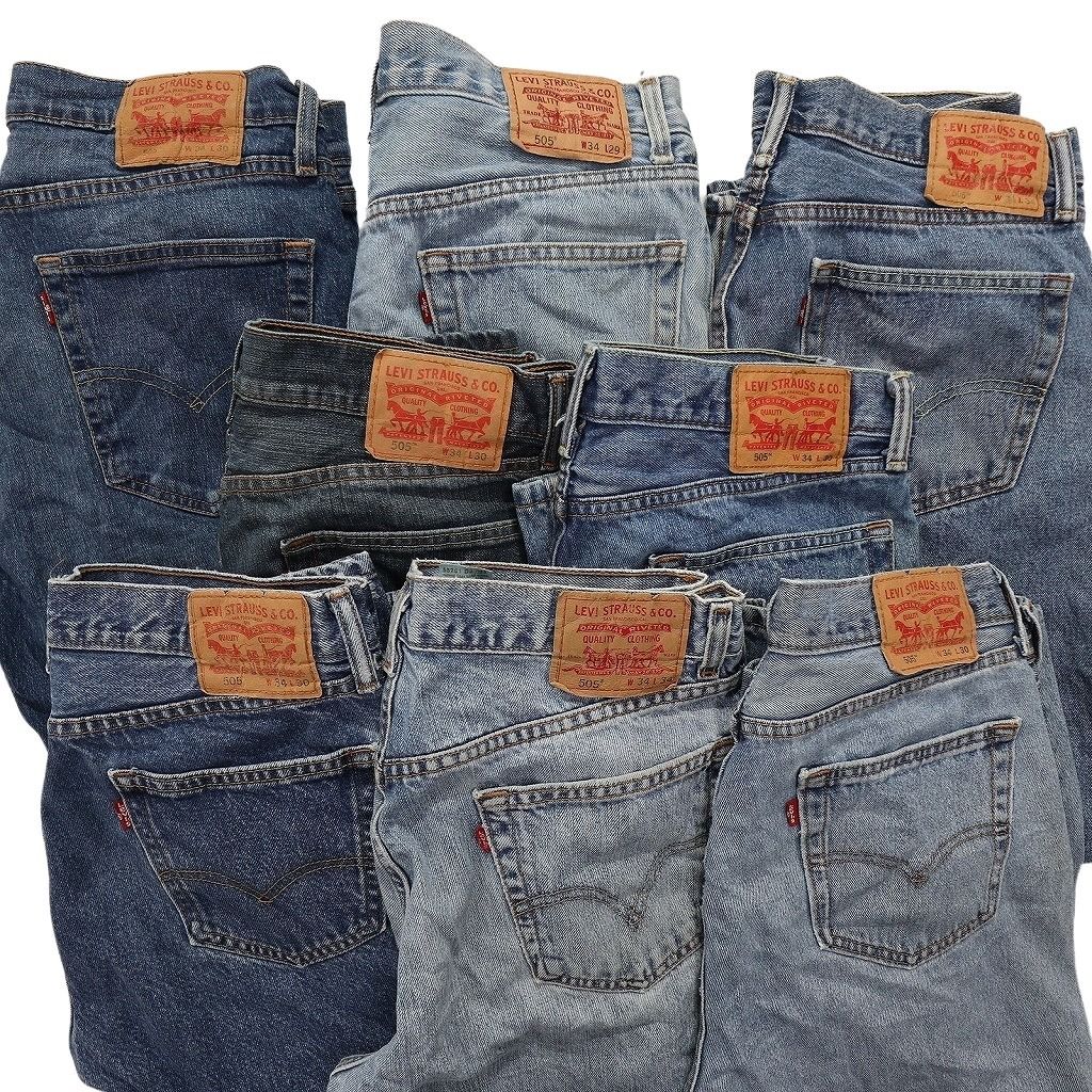 古着卸 まとめ売り リーバイス 505 デニム パンツ 8枚セット (メンズ
