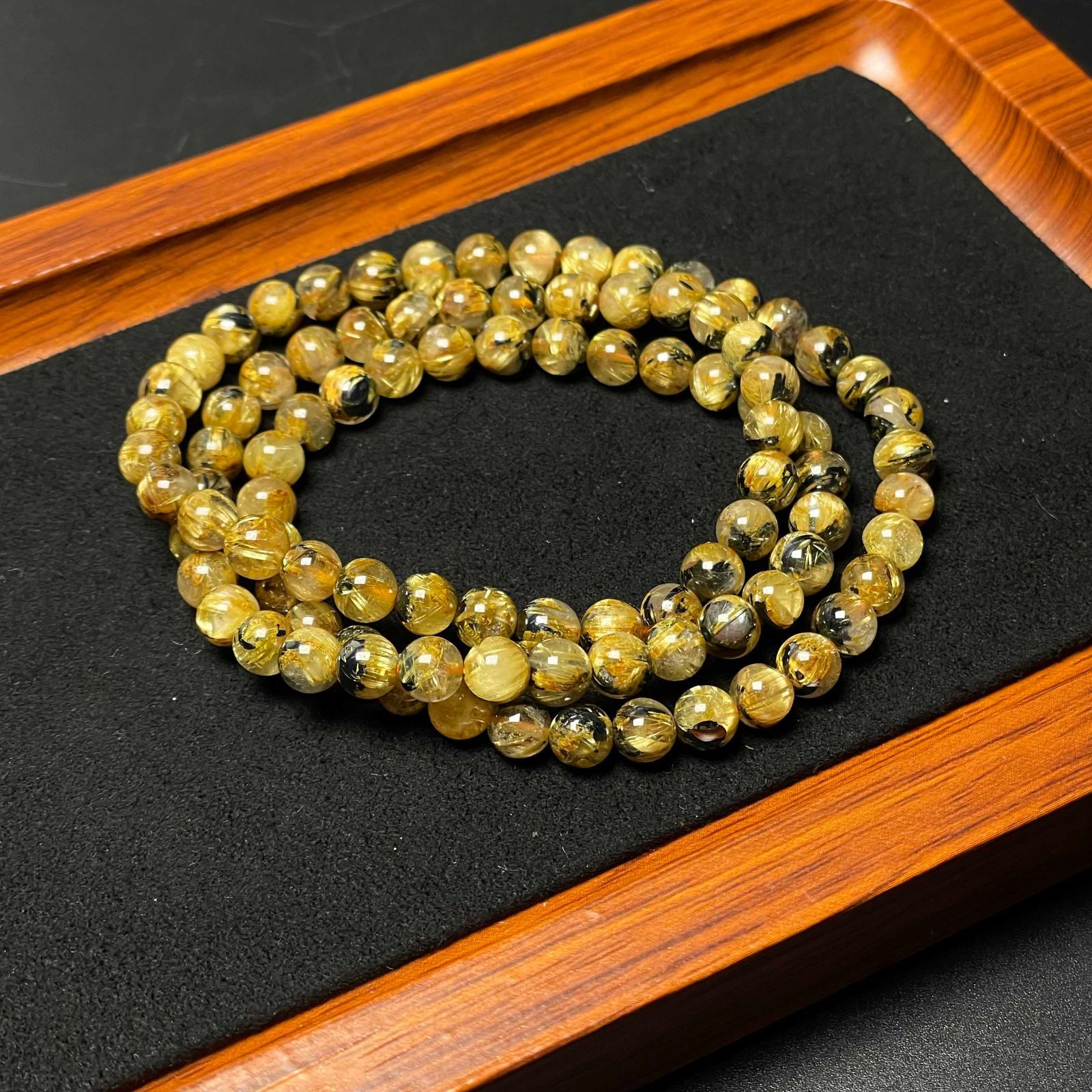 太陽花タイチンルチル 黄金針水晶