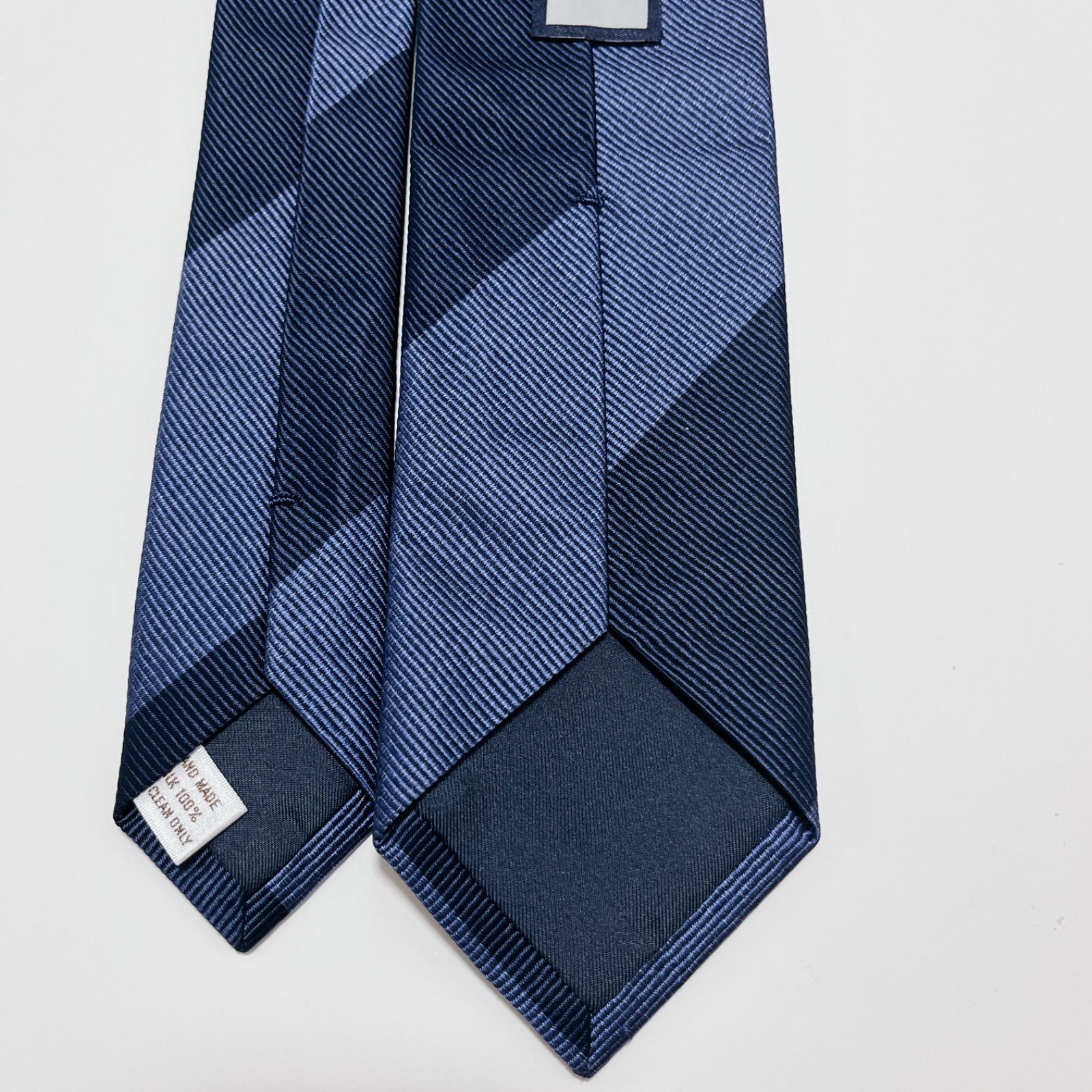 美品 ビームスエフ ネクタイ ハイブランド レジメンタル ストライプ柄