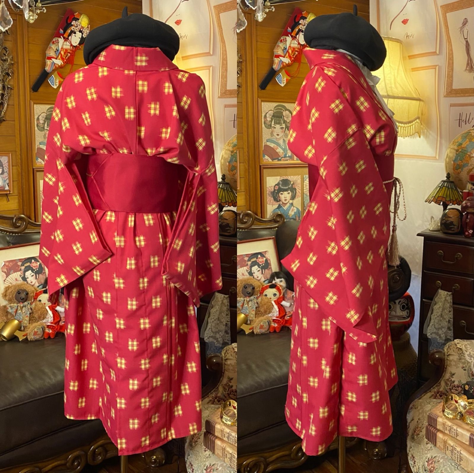 和洋折衷アンサンブル着物リメイクワンピース