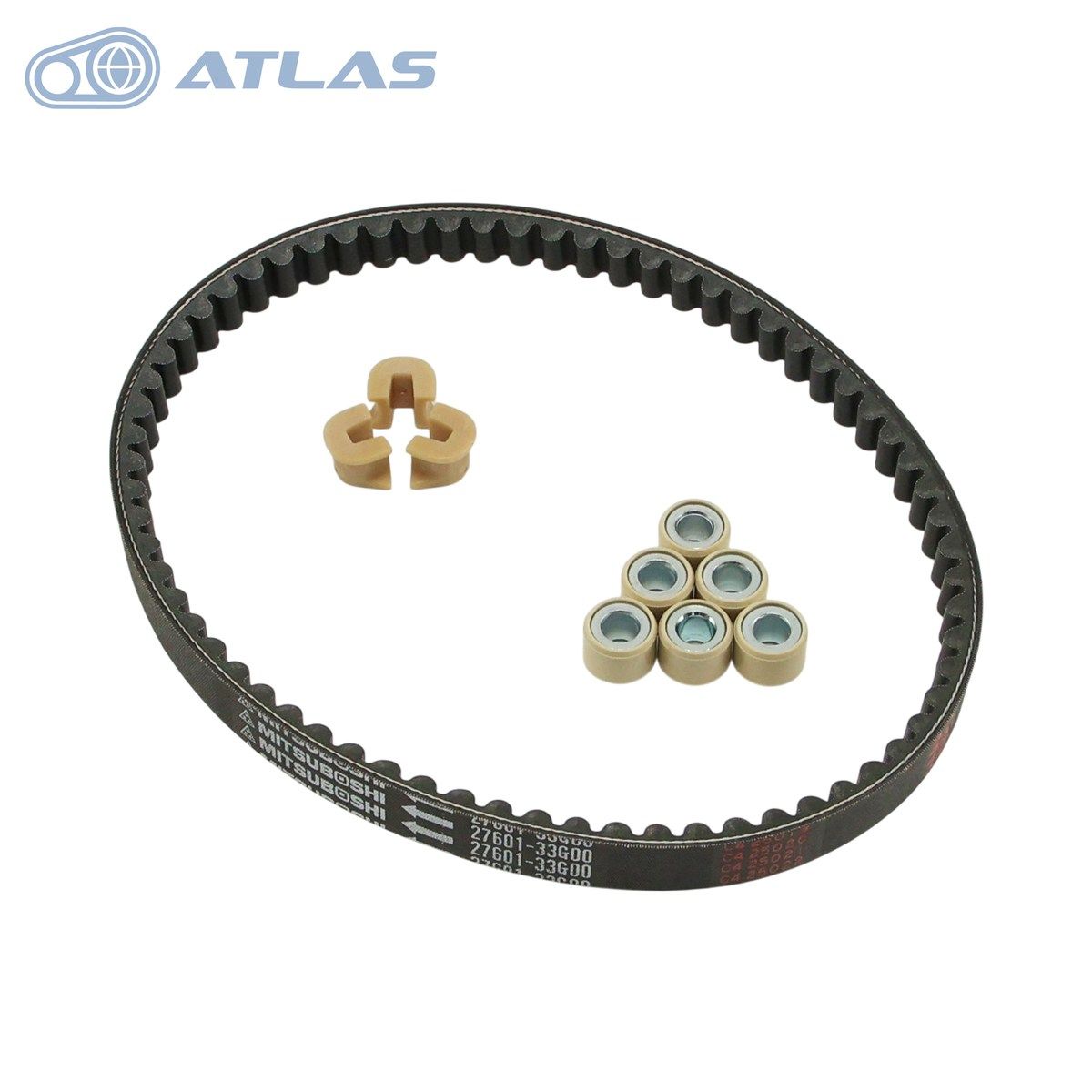 台湾スズキ アドレスV 125 ADDRESS ドライブベルト スライドピース ウエイトローラー17 g 駆動系リフレッシュ3点セット