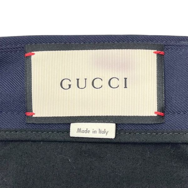 ○ グッチ GUCCI ハーフパンツ ネイビー コットン 44 メンズ S5W365