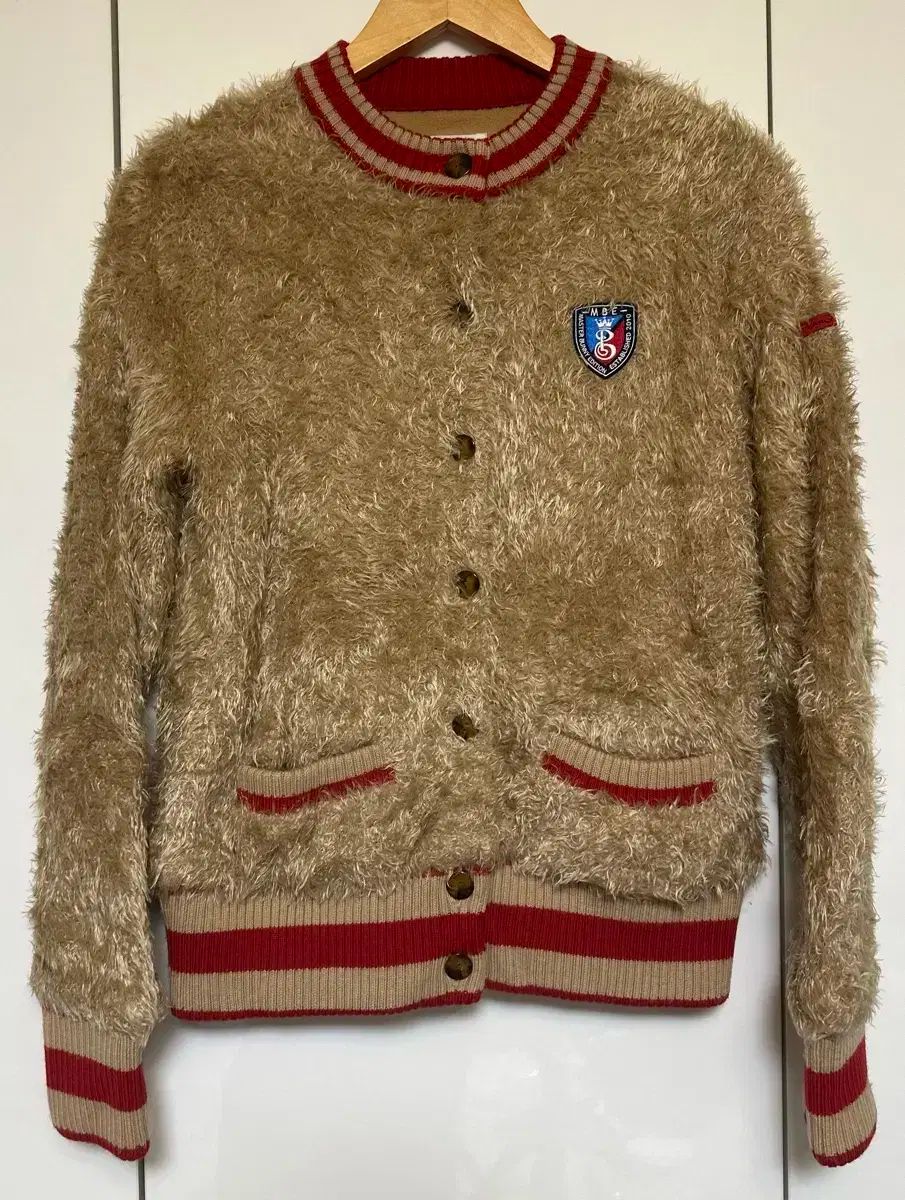 マスターバニーエディション ファー ジップアップニット