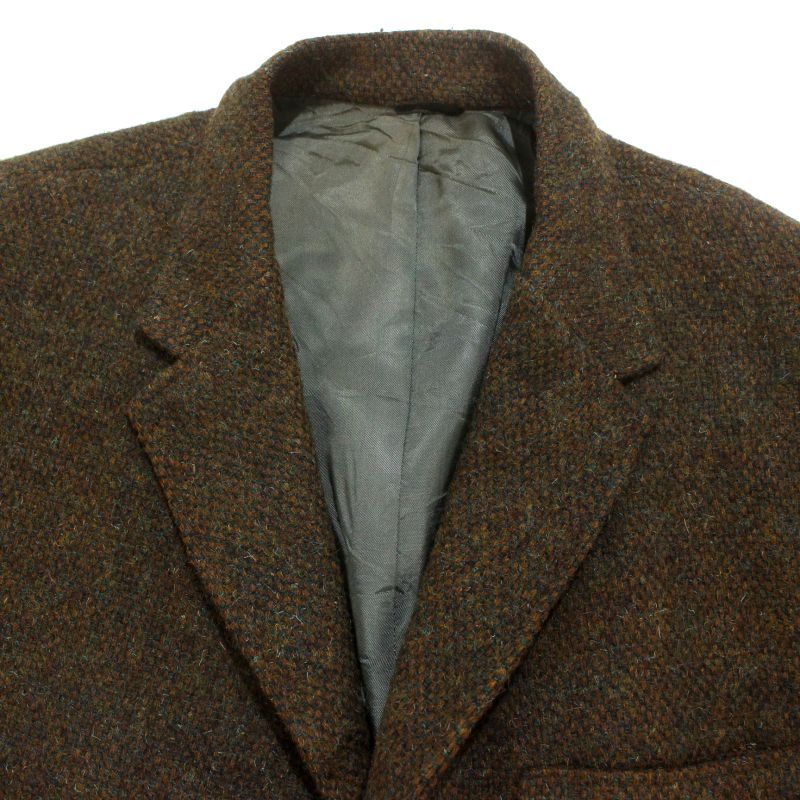 60s vintage HARRIS TWEED 3つボタン ウール テーラードジャケット