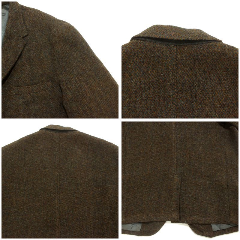 60s vintage HARRIS TWEED 3つボタン ウール テーラードジャケット