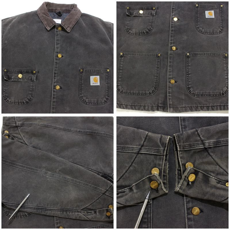 90s vintage Carhartt ダック 裏地ブランケット ミシガンチョアコート