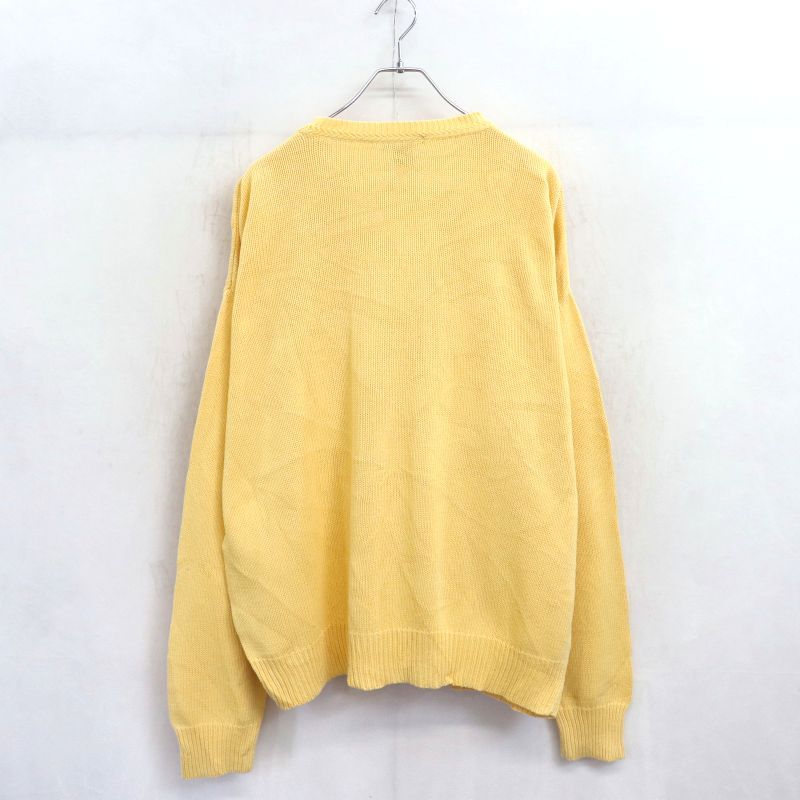 90s vintage NAUTICA 無地 コットン ニットセーター メンズ XL~サイズ