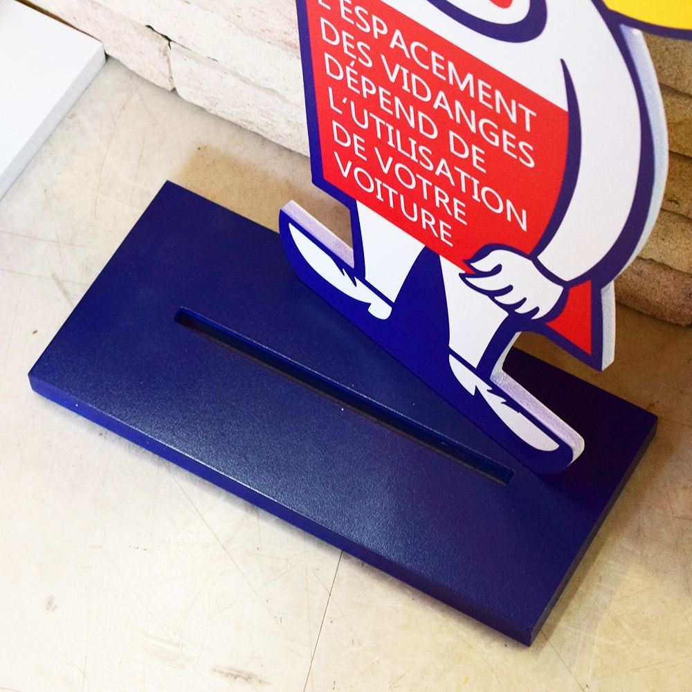 ESSO BOY 木製看板】エッソボーイ スタンド付き / 看板 MDF ガレージ