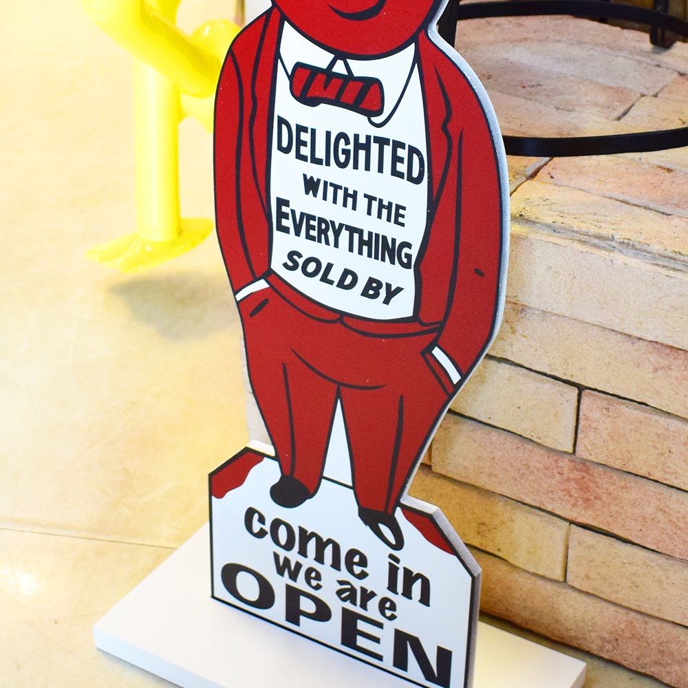 Ethan Allen Clothier Marshall】MDF看板 木製看板 OPEN ウェルカム