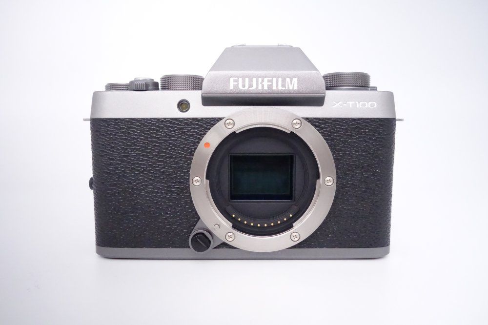 美品】富士フイルム FUJIFILM ミラーレス一眼 X-T100 ダークシルバー X