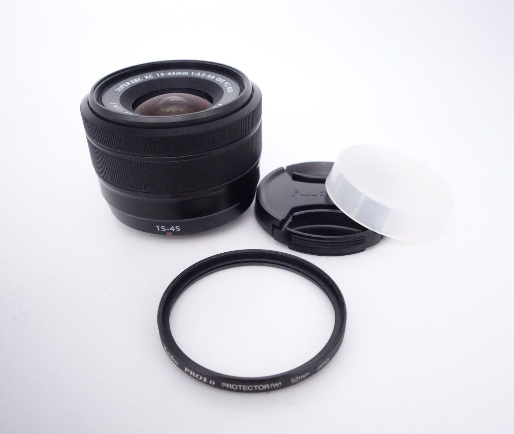 上品 富士フイルム FUJIFILM F XC 15-45mm F3.5-5.6 OIS PZ B レンズ ブラック D10090A