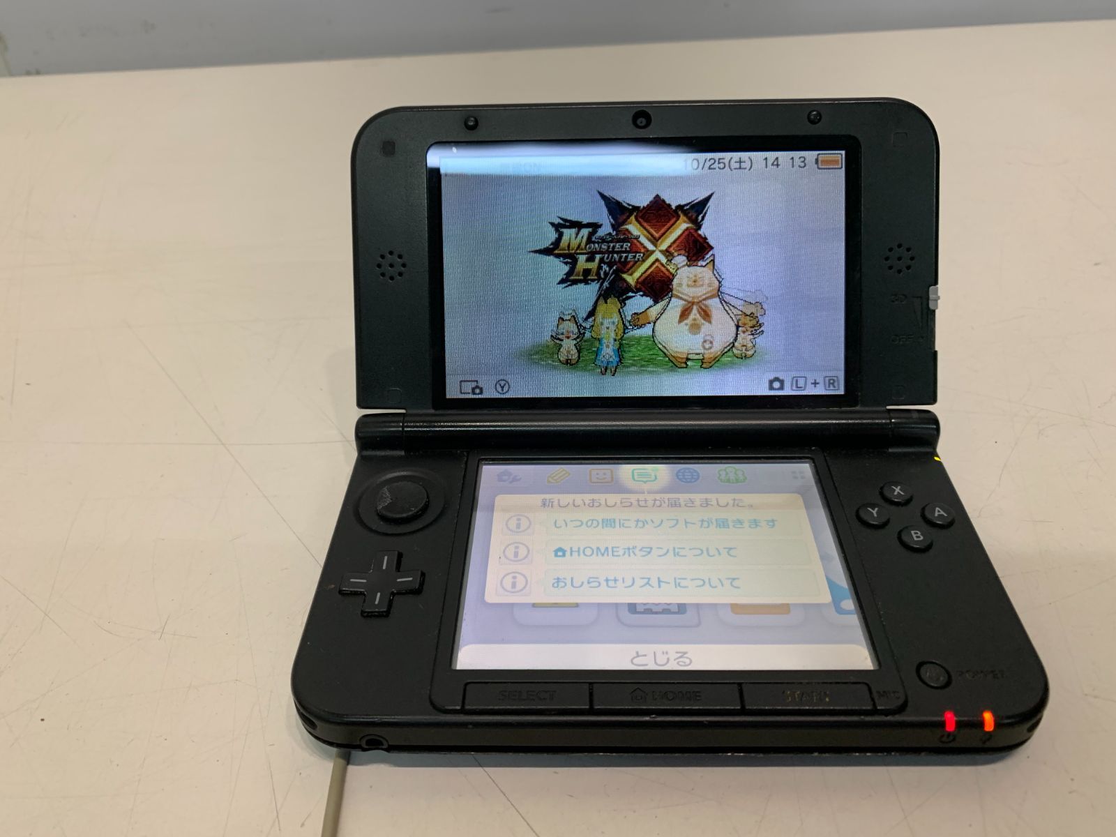 ジャンク品 任天堂 3DSLL ポケモンXY デザイン 本体のみ