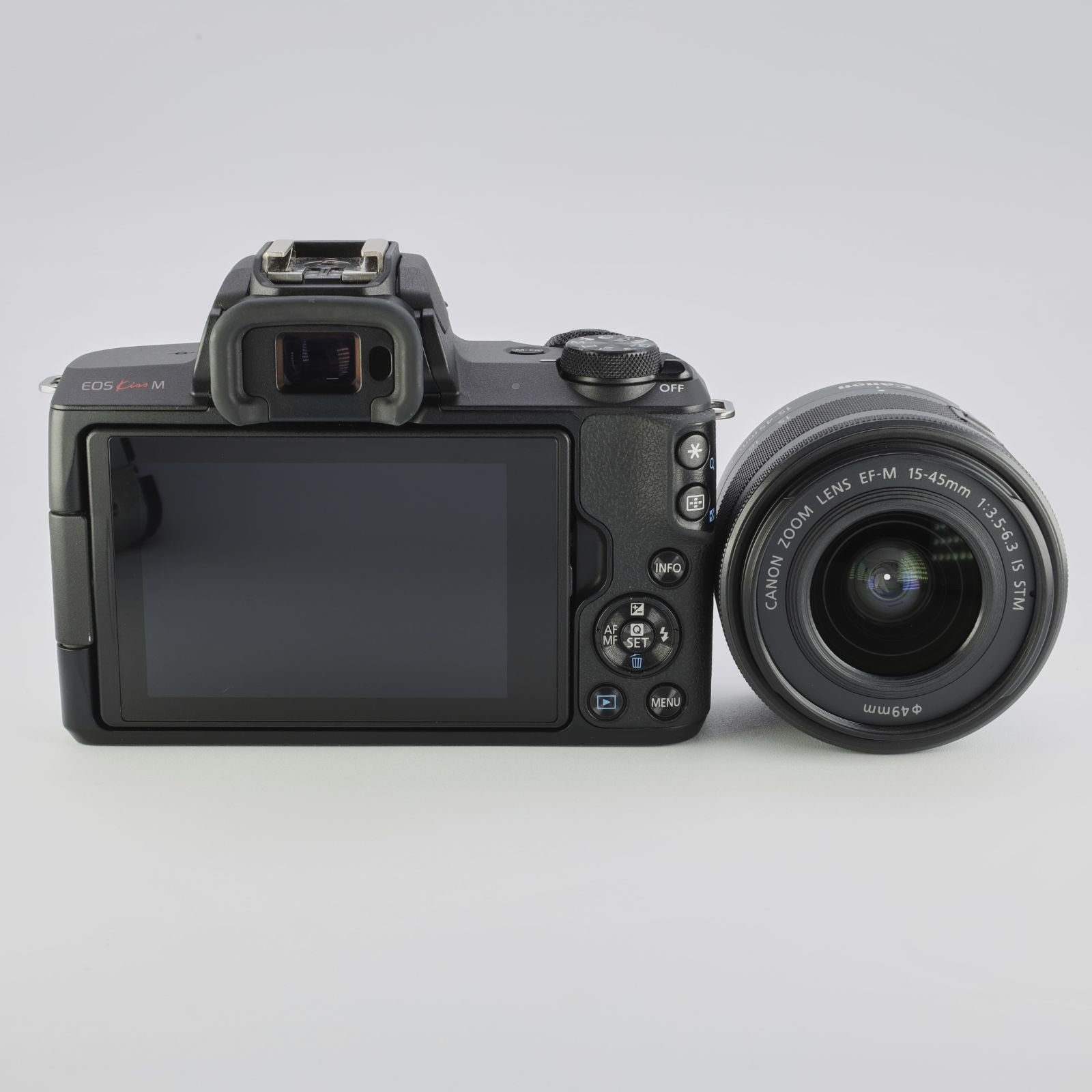 定番人気！ Canon キヤノン EOS Kiss M EF-M15-45 IS STM レンズキット ブラック GP00004448