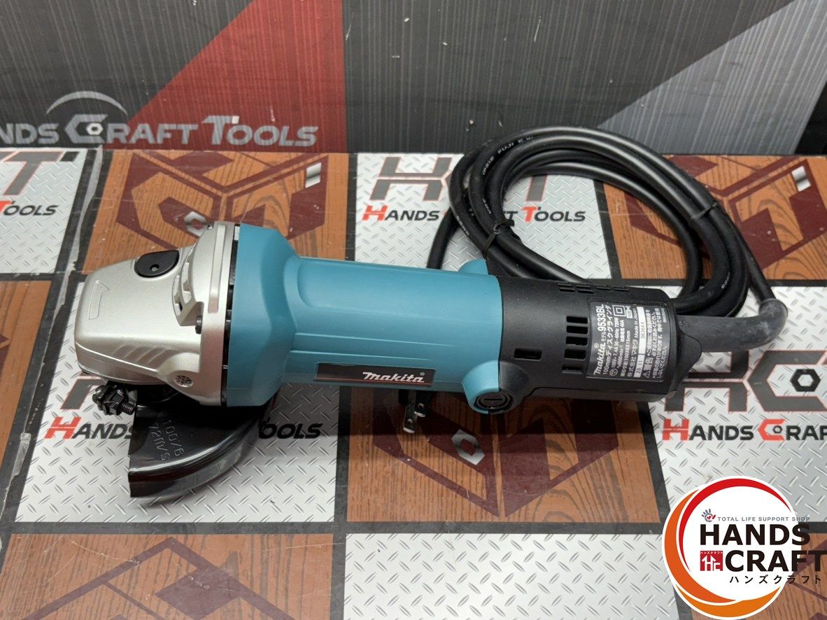 【未使用】マキタ　ディスクグラインダ　9533BL　付属品・説明書・箱付き　箱に文字あり【ハンズクラフト熊本けやき通り店】 〇【送料無料】【開封未使用】マキタ Makita 9533BL 100mmディスク