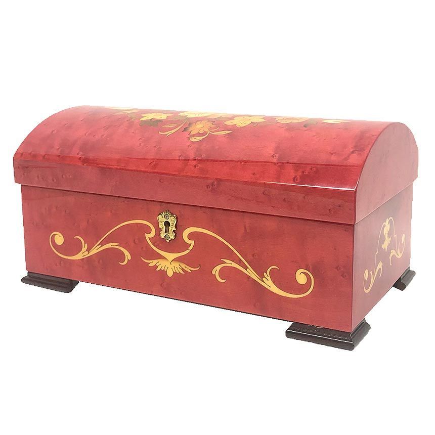 REUGE リュージュ オルゴール付ジュエリーBOX 宝石箱 B-973-0023 リュージュ社製 曲 The Entertainer アンティーク ヴィンテージ aq12179