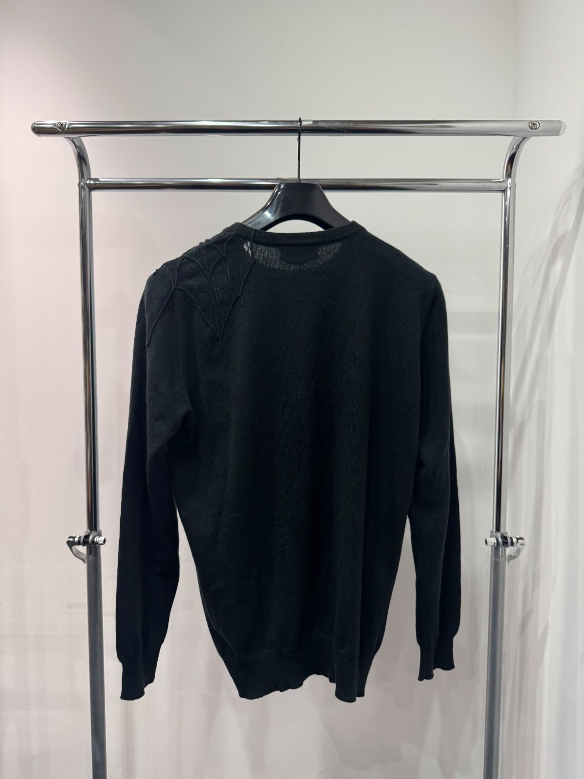 HERMES エルメス 3Dスパイダー 蜘蛛 クモ スパイダー カシミヤ メンズ 男性用 ニット ブラック 黒 トップス D25073204