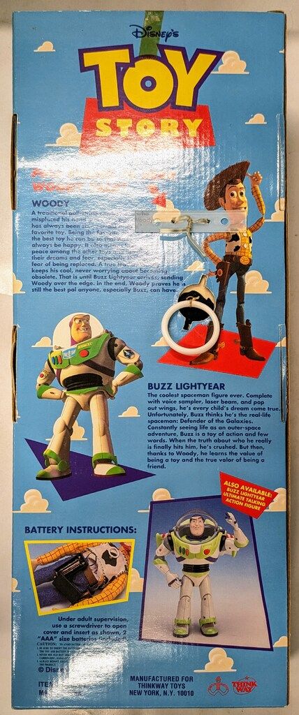 THINKWAY TOYS PULL STRING TALKING TOY STORY WOODY