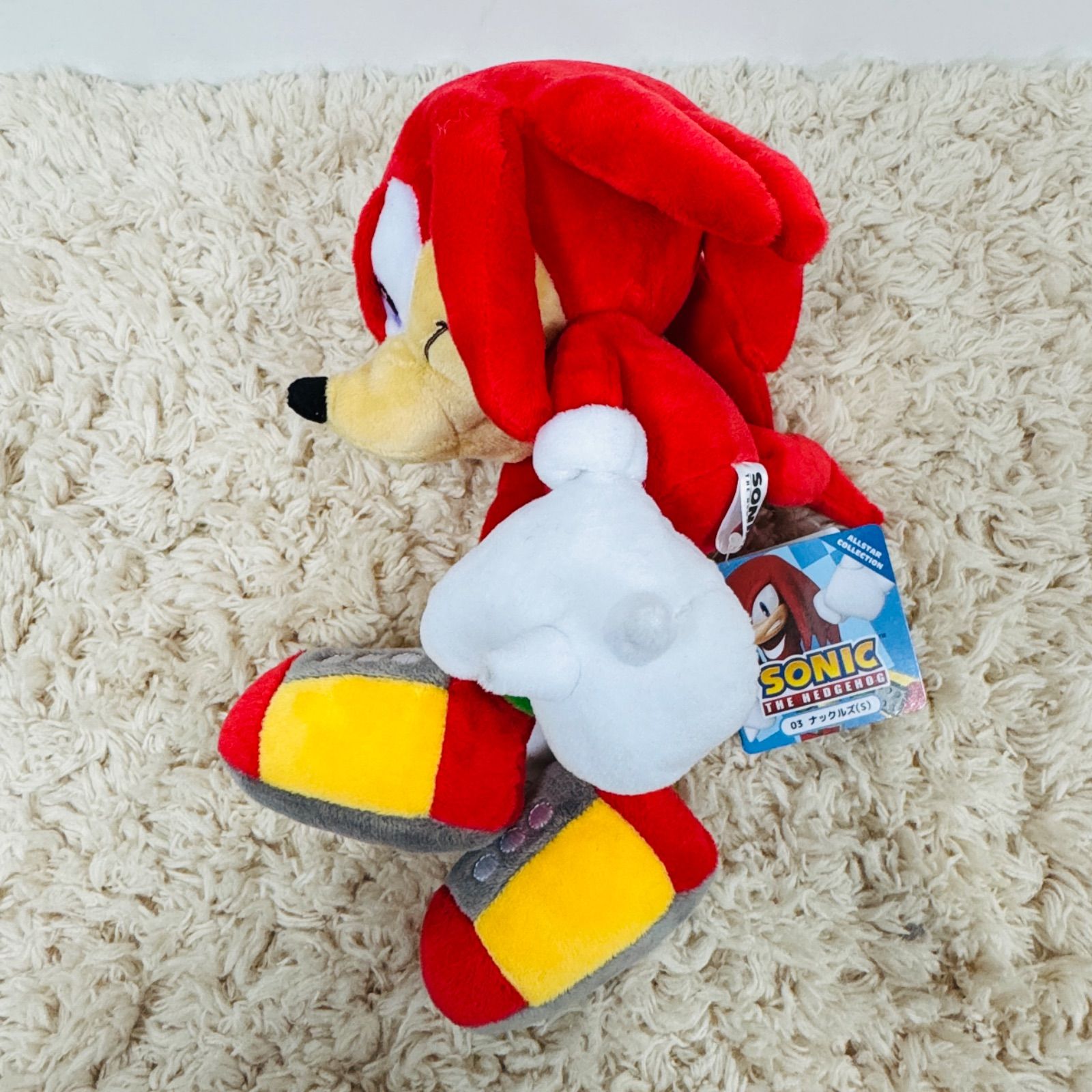 新品未使用品 SONIC THE HEDGEHOG ナックルズ ぬいぐるみ S 三英貿易