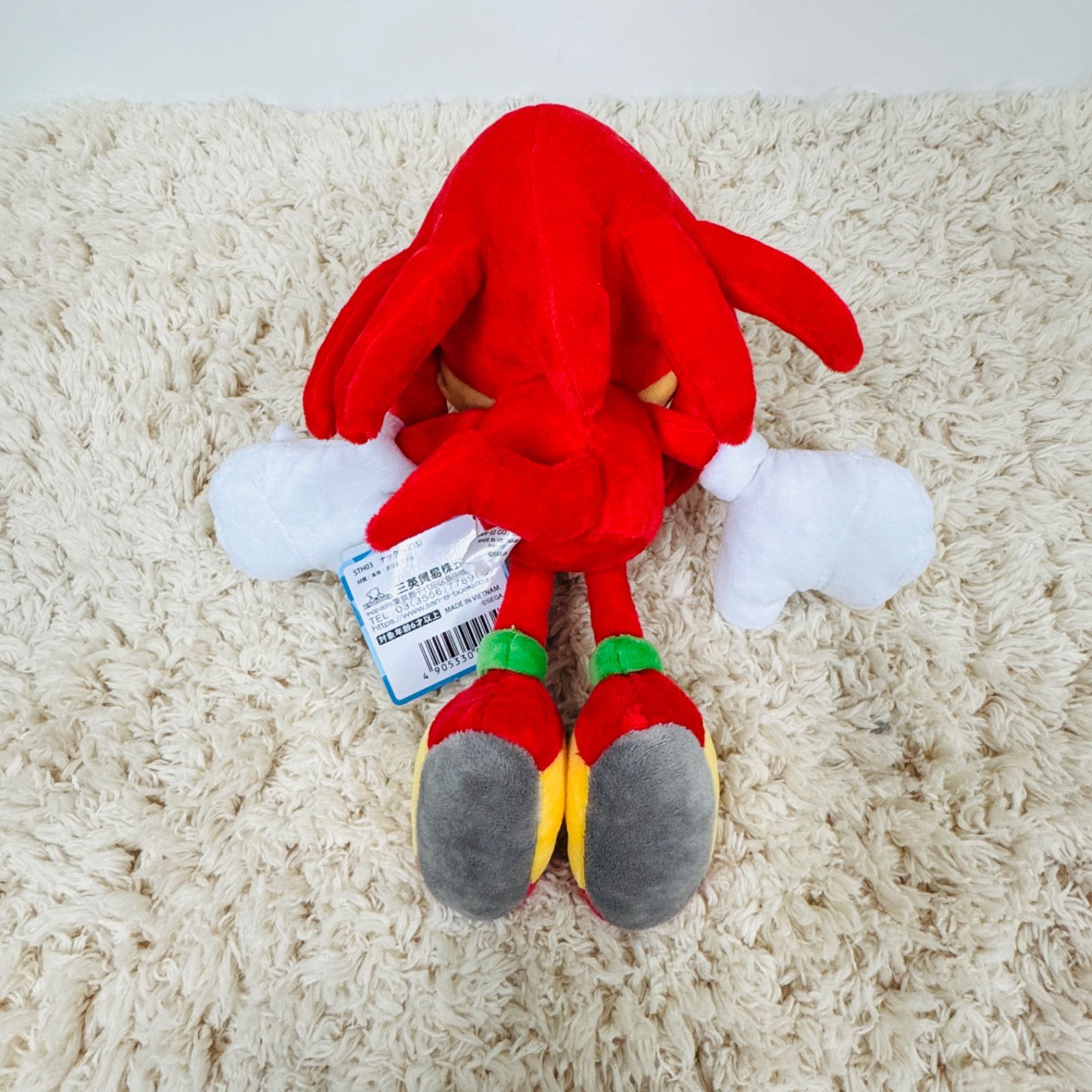 新品未使用品 SONIC THE HEDGEHOG ナックルズ ぬいぐるみ S 三英貿易