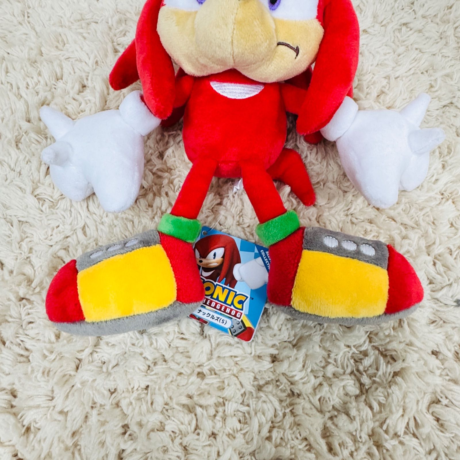 新品未使用品 SONIC THE HEDGEHOG ナックルズ ぬいぐるみ S 三英貿易
