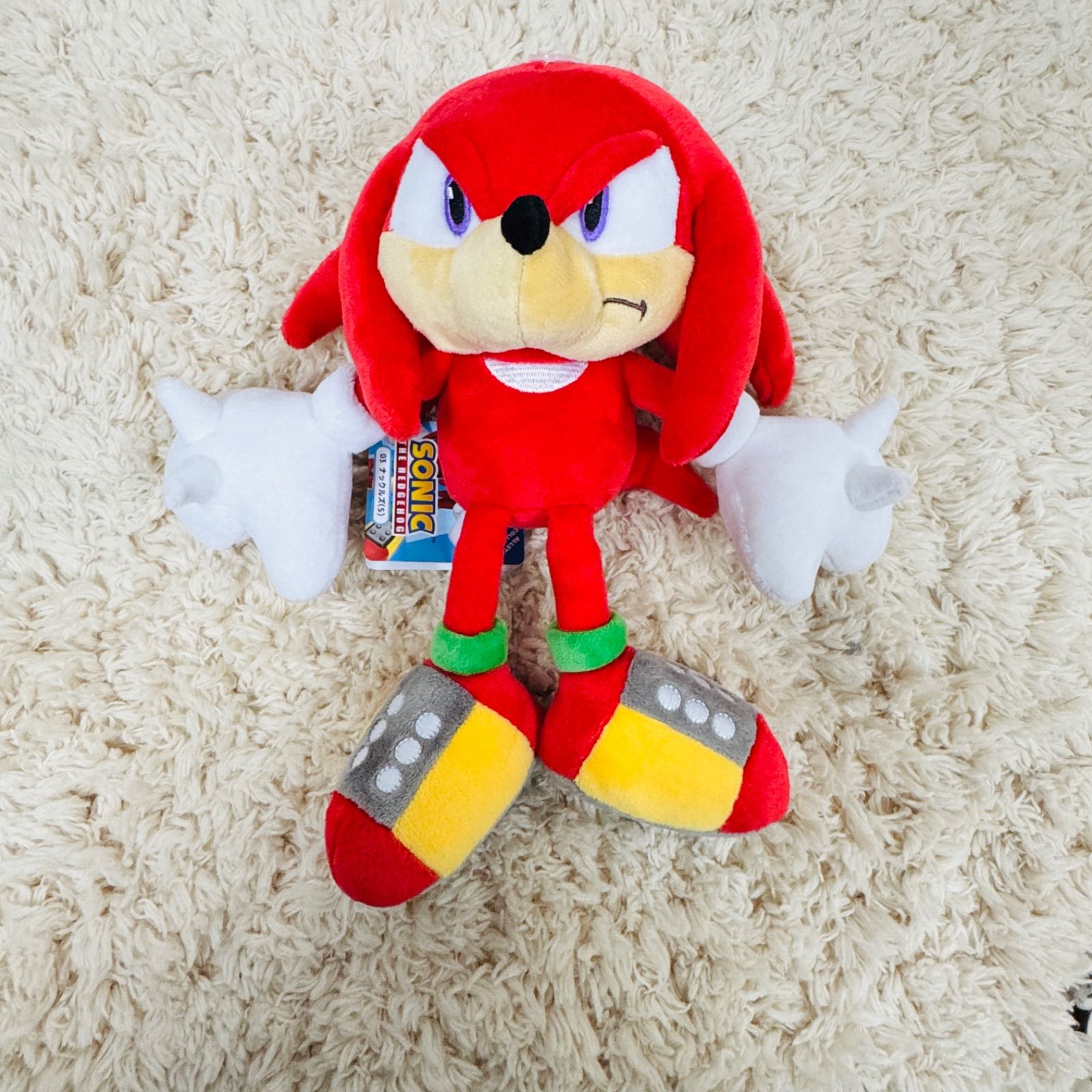 新品未使用品 SONIC THE HEDGEHOG ナックルズ ぬいぐるみ S 三英貿易