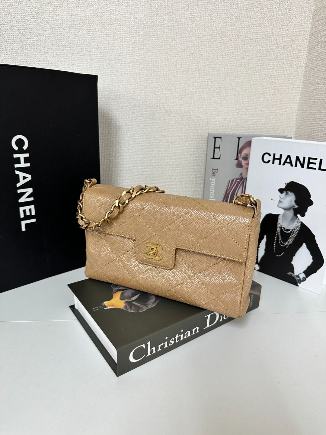 CHANEL シャネル キャビアスキン グレインドカーフ チェーンショルダーバッグ