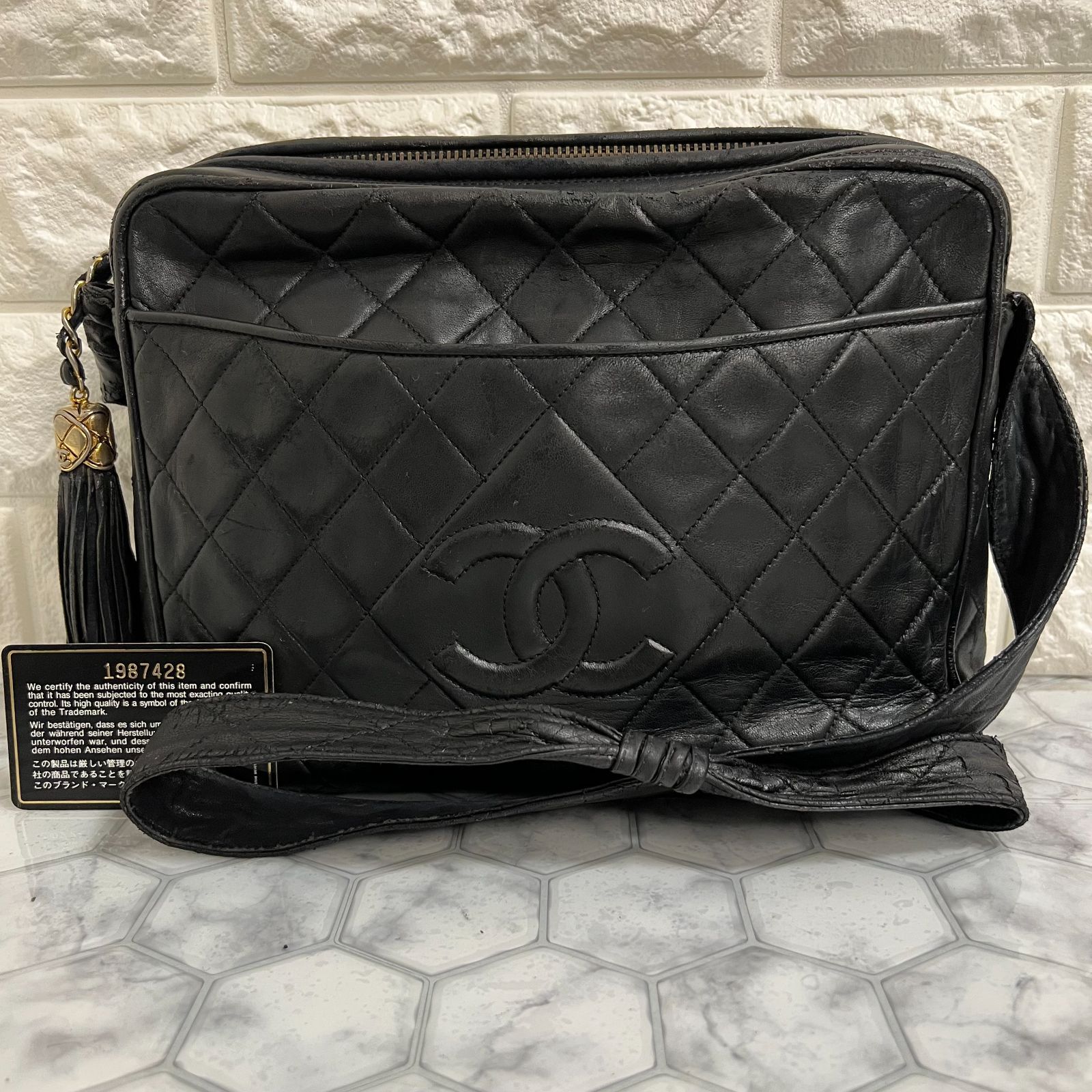 シャネル マトラッセ 27 フリンジ ショルダーバッグ 146