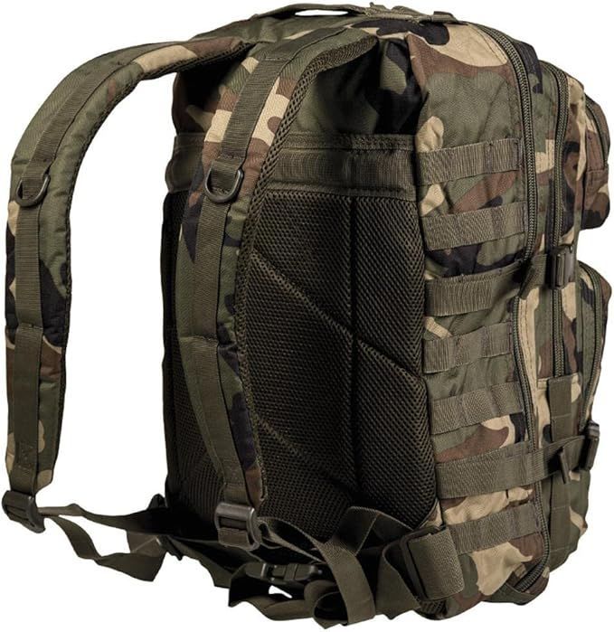 MIL-TEC バックパック US Assault Pack モールシステム 大 36L - WOODLAND Camo迷彩 ミルテック