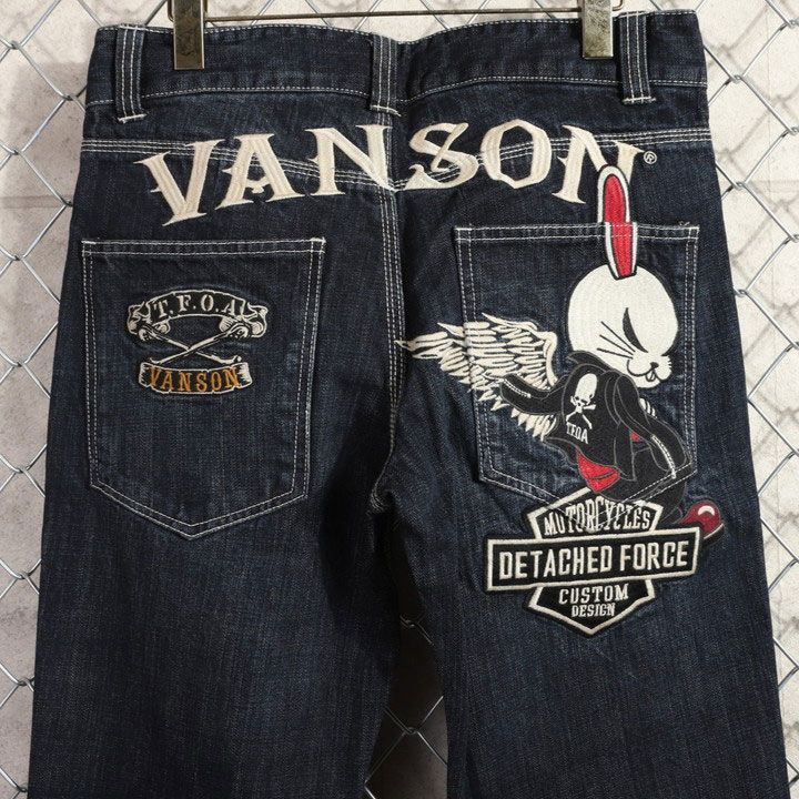 VANSON クローズ WORST T.F.O.A デスラビット デニムパンツ CRV-2509