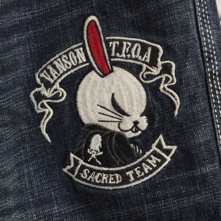 VANSON クローズ WORST T.F.O.A デスラビット デニムパンツ CRV-2509