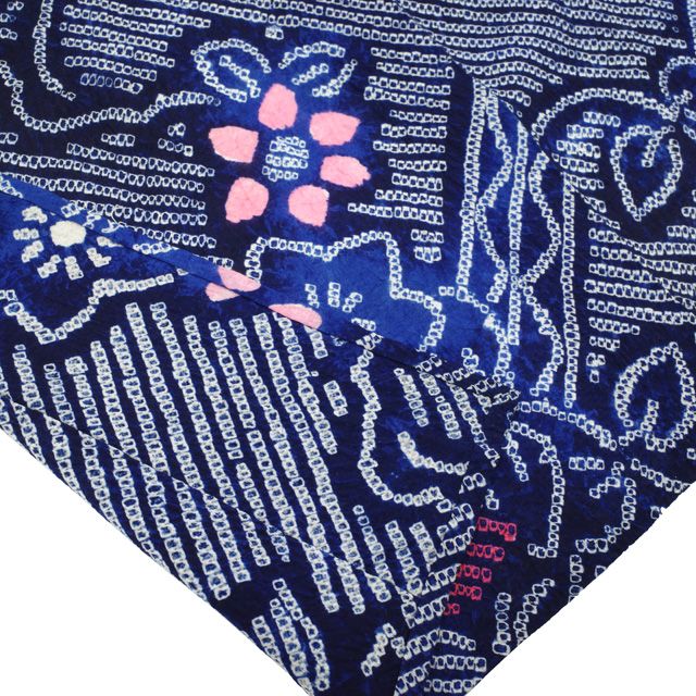 中古】 すごい値！ 本場有松鳴海絞り 浴衣 リサイクル ゆかた 藍