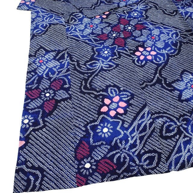 中古】 すごい値! 本場有松鳴海絞り 浴衣 リサイクル ゆかた 藍 中古】 すごい値! 本場有松鳴海絞り 浴衣 リサイクル ゆかた 藍