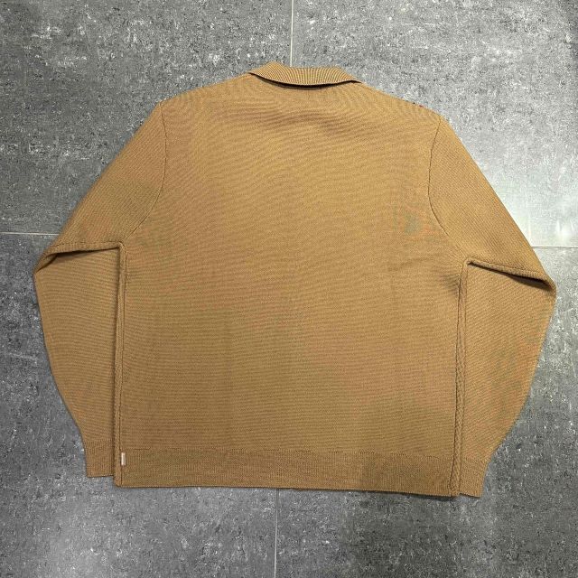 Supreme 25aw Stripe Zip Up Polo Sweater SIZE-M シュプリーム